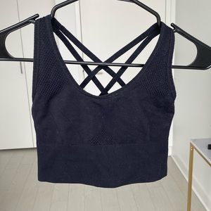 Z by Zella Racerback Black Sports Bra, Size Small, High Support, Cute!!